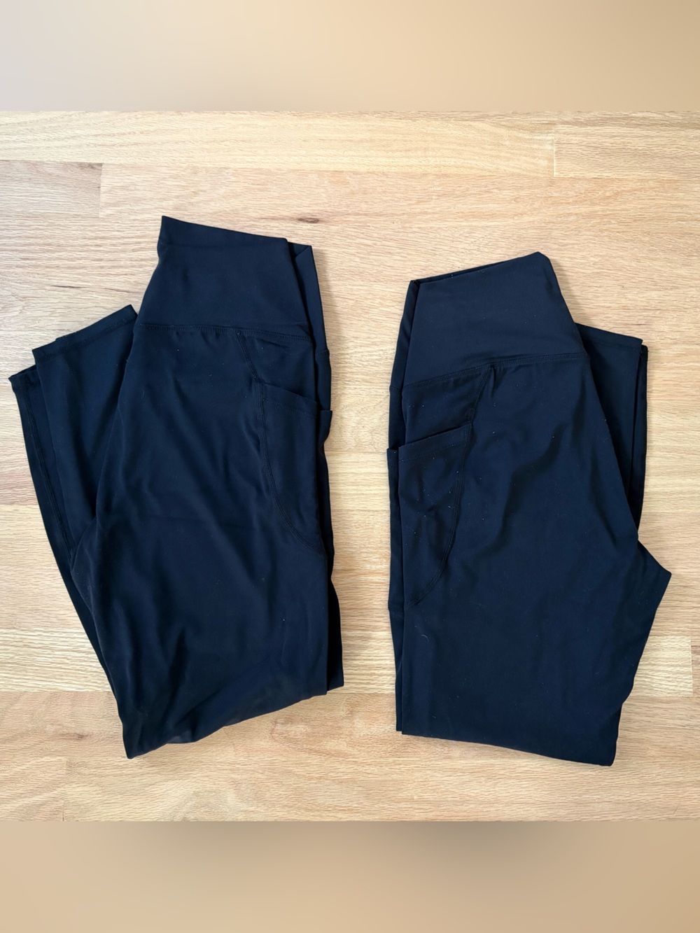 Enerbloom Black Leggings with Pockets (2 Pairs)